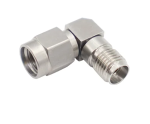 SMA Male To Female Right Angle Adapter, DC To 18GHz